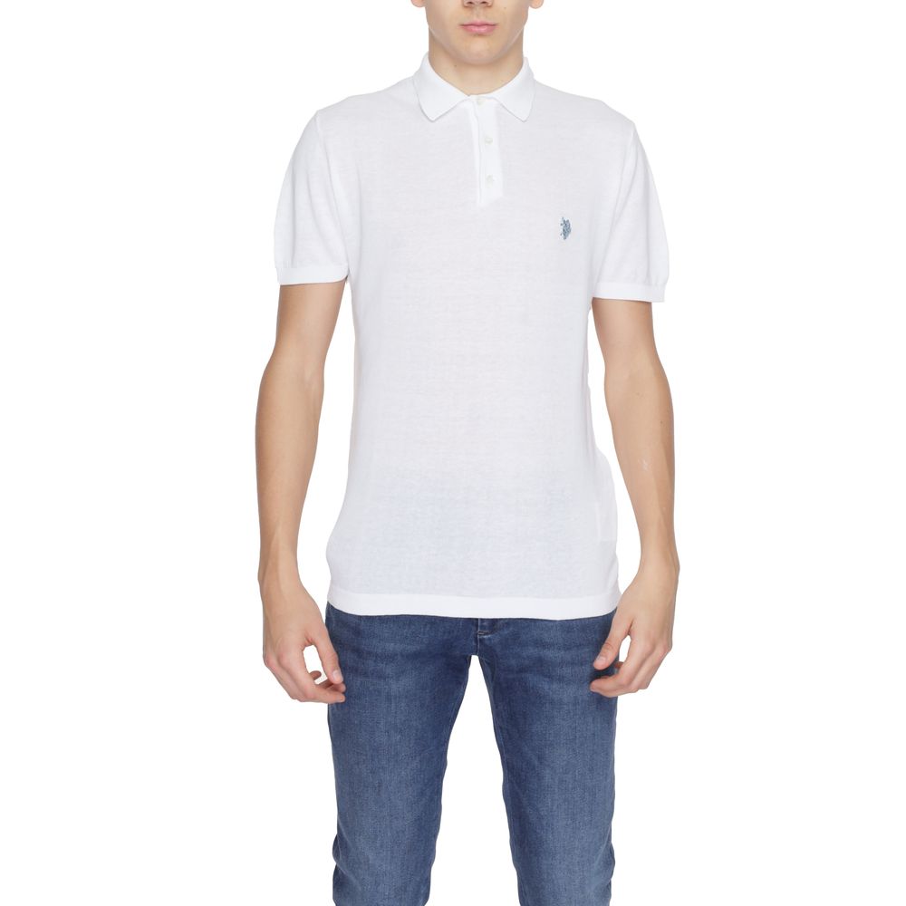U.S. POLO ASSN. White cotton sweater